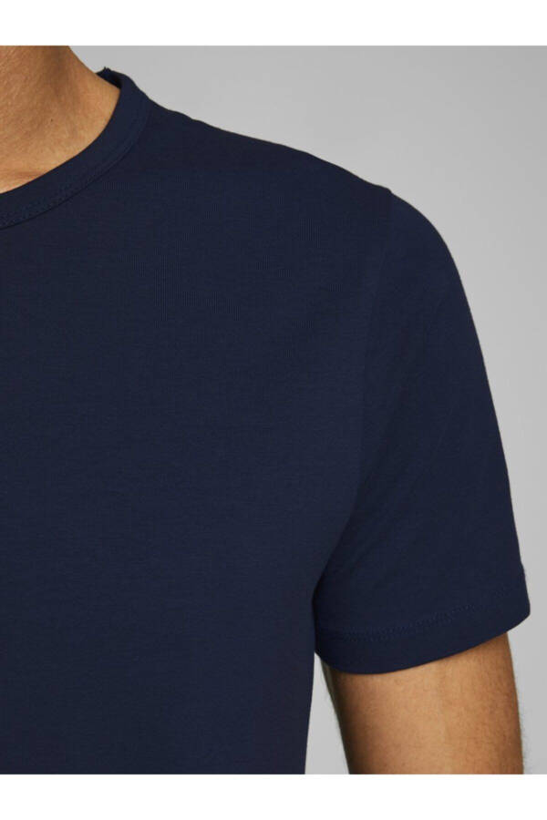 Jack Jones Basıc O-neck Tee S/s Noos Men's Tshırt 12058529 - MAVI - 8
