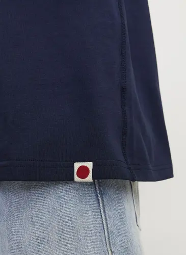 Jack & Jones Yuvarlak Yaka Lacivert Erkek T-Shirt RDDODIS TEE S/S CREW NECK SN - 1