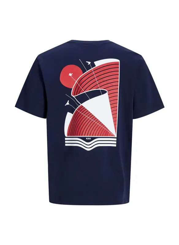 Jack & Jones Yuvarlak Yaka Lacivert Erkek T-Shirt RDDODIS TEE S/S CREW NECK SN - 10