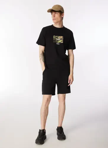 Jack & Jones Bisiklet Yaka Qora Erkaklar Futbolkasi JORLAFAYETTE PHOTO TEE SS CREW NECK - 2