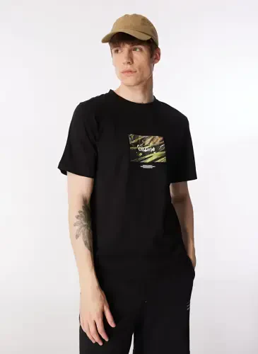 Jack & Jones Bisiklet Yaka Qora Erkaklar Futbolkasi JORLAFAYETTE PHOTO TEE SS CREW NECK - 3