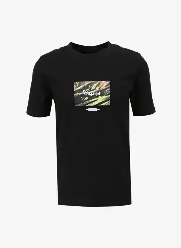 Jack & Jones Bisiklet Yaka Qora Erkaklar Futbolkasi JORLAFAYETTE PHOTO TEE SS CREW NECK - 6