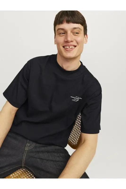 Jack Jones Blachad Brand Erkaklar uchun futbolka - 5
