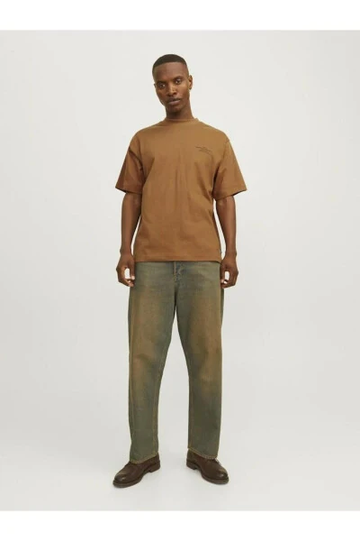 Jack Jones Blachad Brand Erkaklar uchun futbolkasi 12259357 - 4