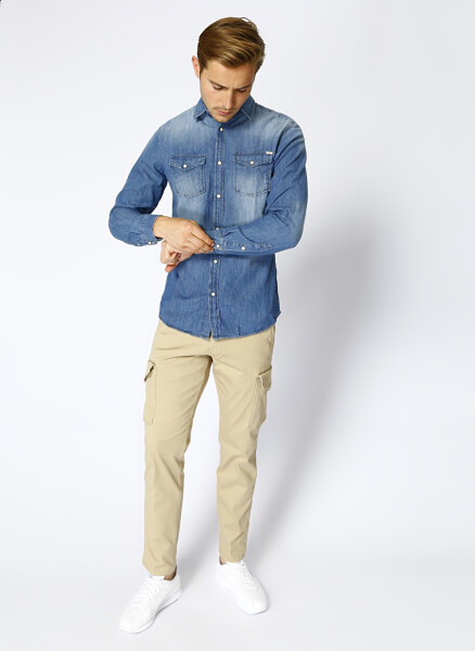 Jack & Jones Blue Men's Denim Shirt - 2