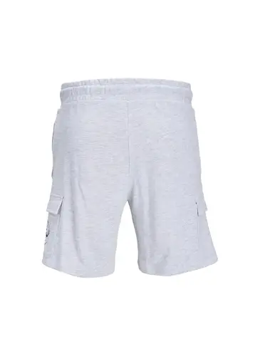 Jack & Jones Bog'lovli Bel Normal Oq Erkak Short JPSTLOGO SWEAT SHORTS 2 COL SN GMS - 2