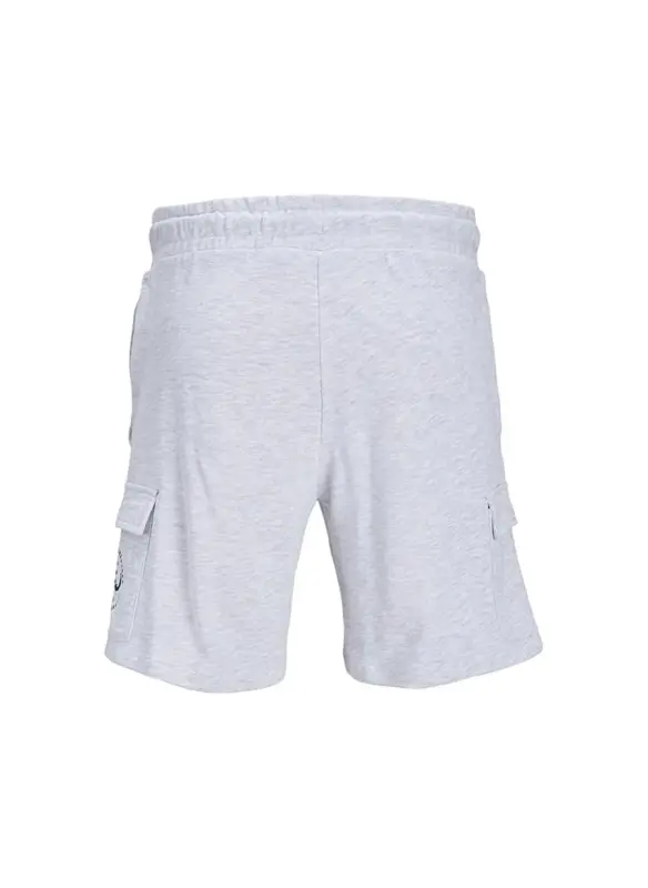 Jack & Jones Bog'lovli Bel Normal Oq Erkak Short JPSTLOGO SWEAT SHORTS 2 COL SN GMS - 2