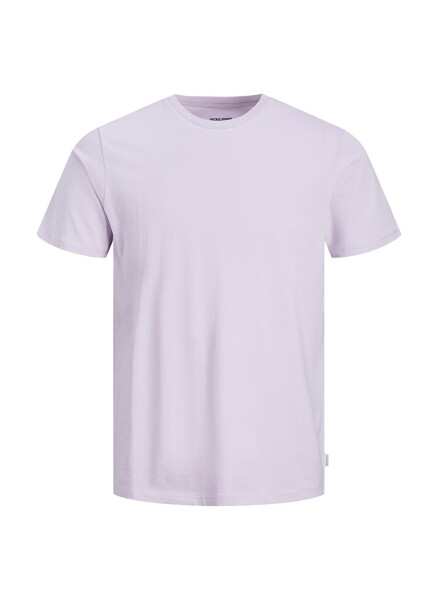 Jack & Jones Crew Neck Plain Lilac Men's T-Shirt - 4