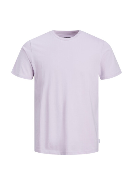 Jack & Jones Crew Neck Plain Lilac Men's T-Shirt - 10