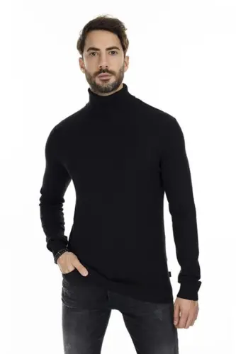 Jack Jones Emıl Erkek Kazak 12157417-Siyah 