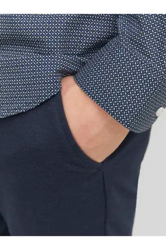 JACK JONES Erkak Chino Shim 12237523-Navy Blazer - 3