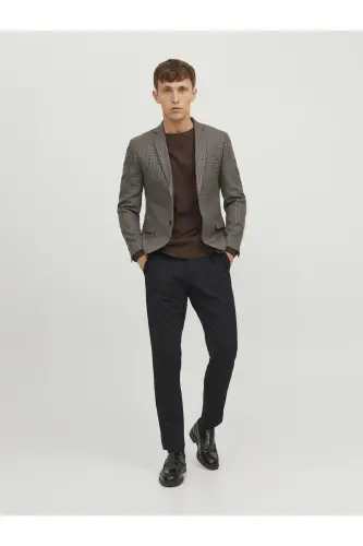 JACK JONES Erkak Chino Shim 12237523-Qora 