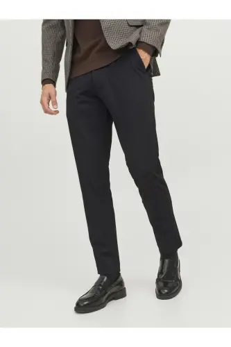 JACK JONES Erkak Chino Shim 12237523-Qora - 4