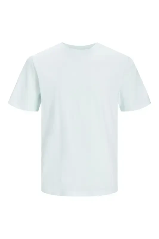 JACK JONES Erkak Velosiped Yoqali футболka 12156101-Soothing Sea - 3