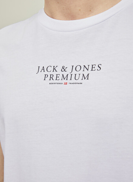 Jack & Jones Erkaklar uchun oq rangli futbolka - 3