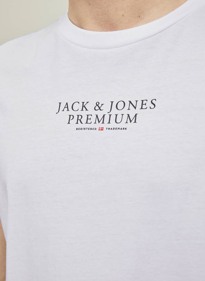 Jack & Jones Erkaklar uchun oq rangli futbolka - 3