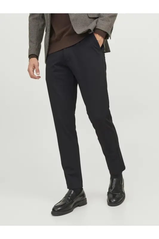 JACK JONES Erkek Chino Pantolon 12237523-Black - 4