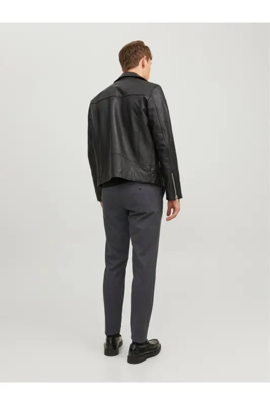 JACK JONES Erkek Chino Pantolon 12237523-Dark Grey Melange - 2