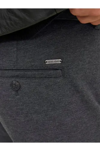 JACK JONES Erkek Chino Pantolon 12237523-Dark Grey Melange - 4