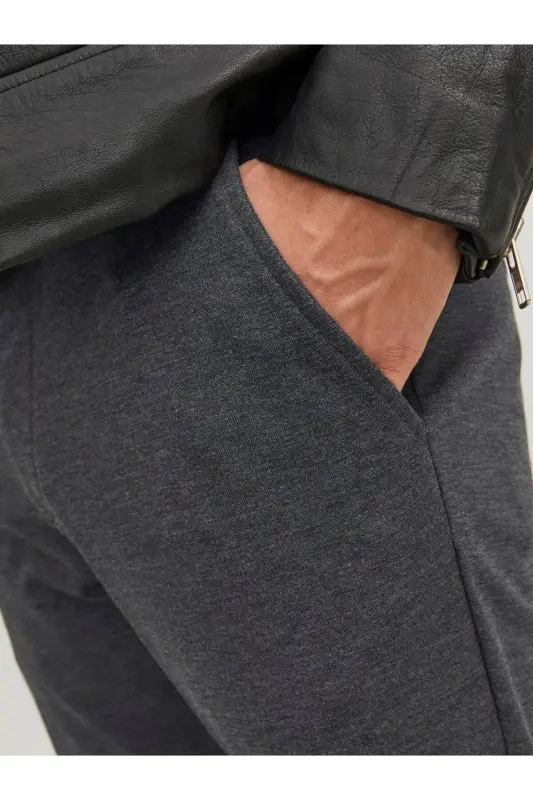 JACK JONES Erkek Chino Pantolon 12237523-Dark Grey Melange - 5