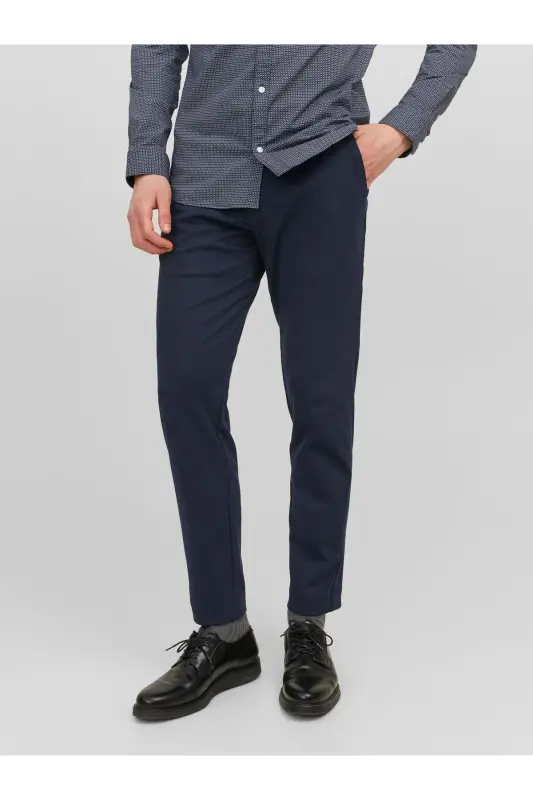 JACK JONES Erkek Chino Pantolon 12237523-Navy Blazer - JACK & JONES