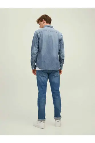 Jack Jones Erkek Denim Gömlek, Jjesherıdan 12138115 - 4
