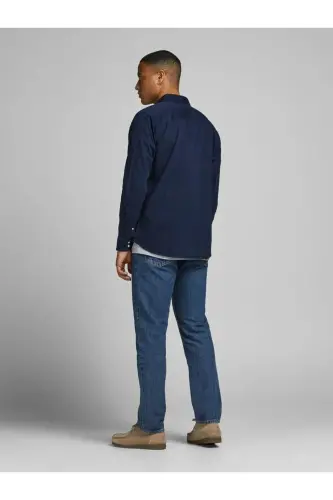Jack Jones Sheridan Erkek Jean Gömlek 12138115 - Lacivert - 3