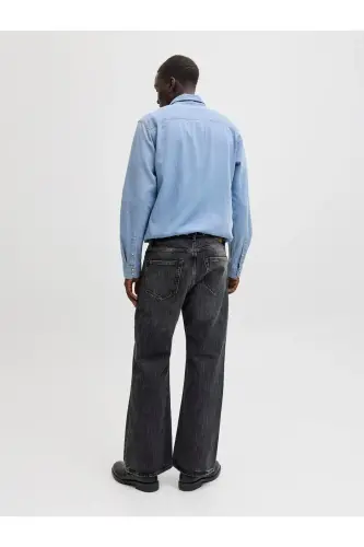 Jack Jones Erkek Denim Gömlek Jjesherıdan 12138115 - Light Blue Denim - 5