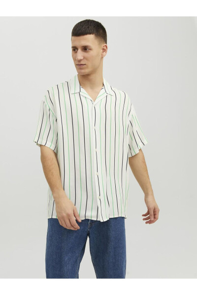 Jack Jones Erkek Kısa Kollu Desenli Gömlek 12233537 - 1