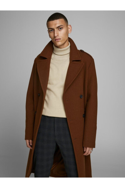 Jack Jones Erkek Krem Rengi Boğazlı Triko Kazak 12157417 - Oatmeal - 4
