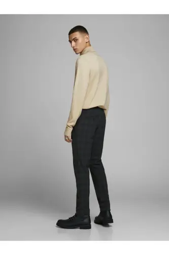 Jack Jones Erkek Krem Rengi Boğazlı Triko Kazak 12157417 - Oatmeal - 2