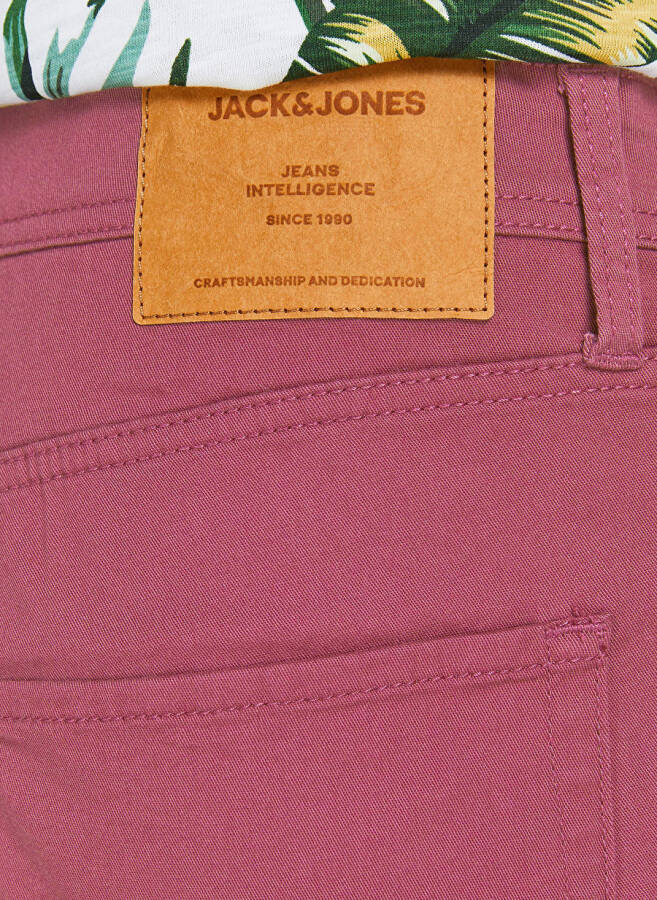 Jack & Jones Erkek Şort, Koyu Pembe, 12201546_JPSTRICK JJORIGINAL - 8