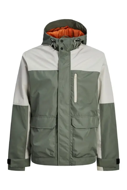 JACK JONES Erkek Su Geçirmez Softshell Mont 12253569 - Agave Green - JACK & JONES