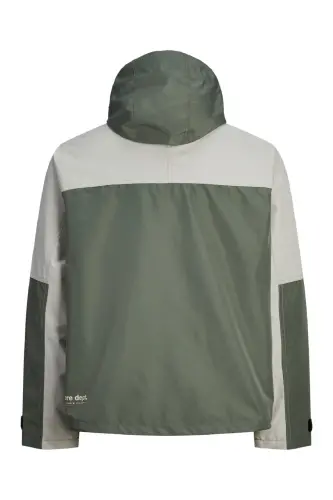JACK JONES Erkek Su Geçirmez Softshell Mont 12253569 - Agave Green - JACK & JONES (1)