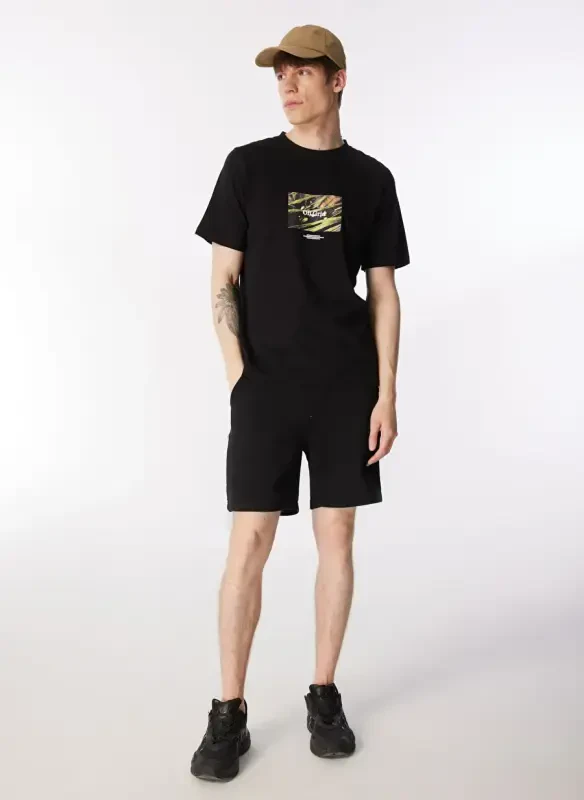 Jack & Jones Футболка мужская черная с круглым вырезом JORLAFAYETTE PHOTO TEE SS CREW NECK - 2
