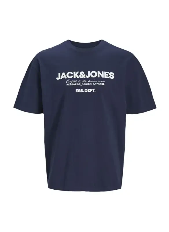 Jack & Jones Футболка мужская темно-синяя с круглым вырезом JJGALE TEE SS O-NECK LN - 8