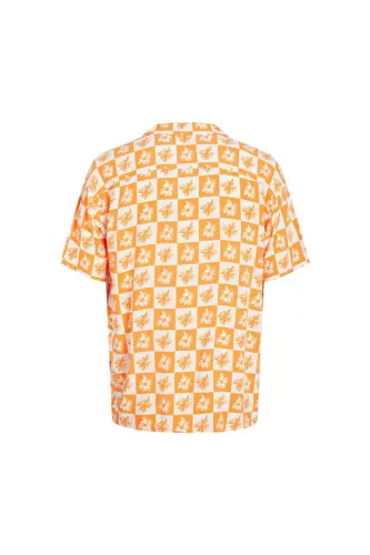Jack Jones Gallery Resort T-Shirt Men Orange 12241163-23 - 4