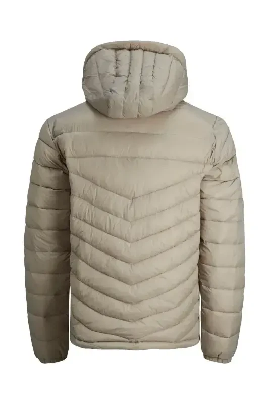 Jack Jones Hero Puffer Hood Noos Erkak Bej2 Mont 12211785-69-Bej2 - 8