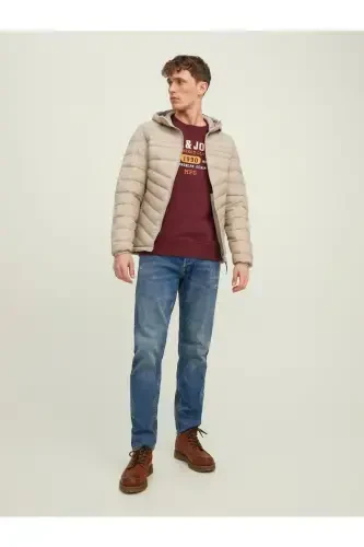 Jack Jones Hero Puffer Hood Noos Erkek Bej2 Mont 12211785-69-Bej2 - 2