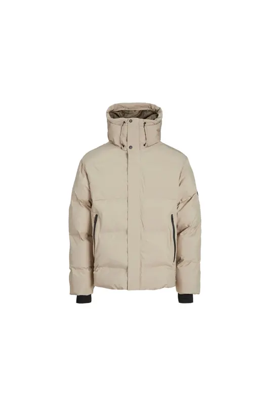 Jack Jones Jcolpha Puffer Sn Men's Casual Coat 12261971-CROCKERY Cream - JJJ-10 - 4
