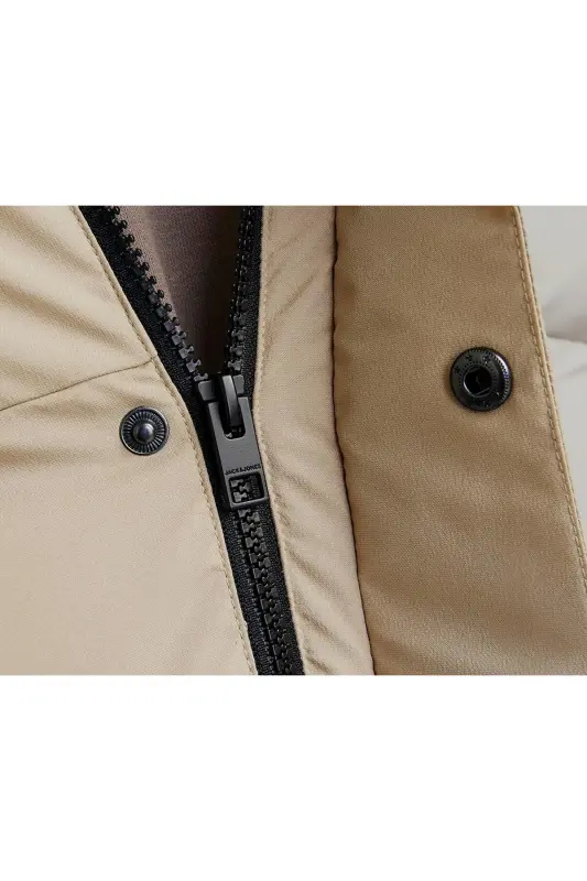 Jack Jones Jcolpha Puffer Sn Men's Casual Coat 12261971-CROCKERY Cream - JJJ-10 - 5