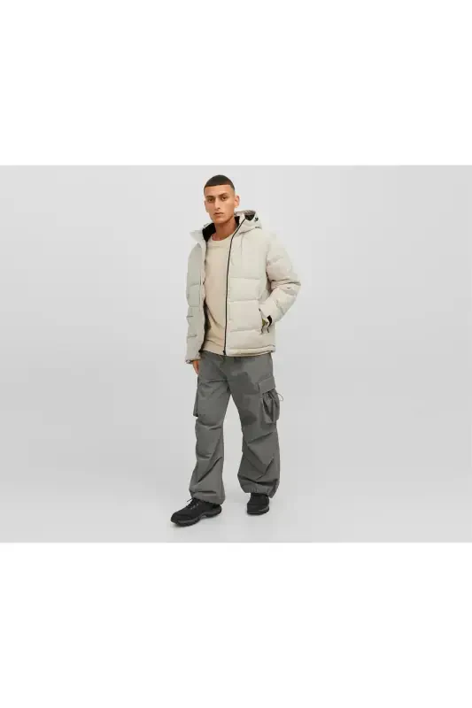 Jack Jones Jcootis Sn Erkak Kundalik Mont (Suvga chidamli) 12239001-MOONBEAM Krem-2301 - 2