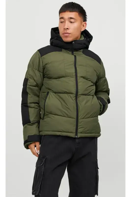 Jack Jones Jcootis Sn Erkak Kundalik Mont (Suvga chidamli) 12239001-OLIVE-NIGHT Haki-Haki - 2