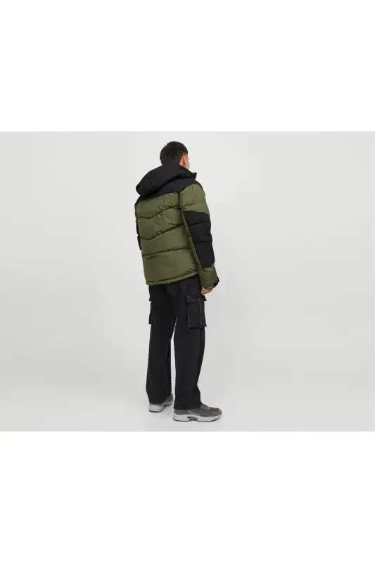 Jack Jones Jcootis Sn Erkak Kundalik Mont (Suvga chidamli) 12239001-OLIVE-NIGHT Haki-Haki - 4