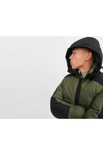Jack Jones Jcootis Sn Erkak Kundalik Mont (Suvga chidamli) 12239001-OLIVE-NIGHT Haki-Haki - 7