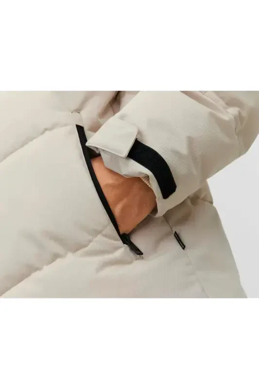 Jack Jones Jcootis Sn Erkek Günlük Mont (Suya Dayanıklı) 12239001-MOONBEAM Krem-2301 - 4