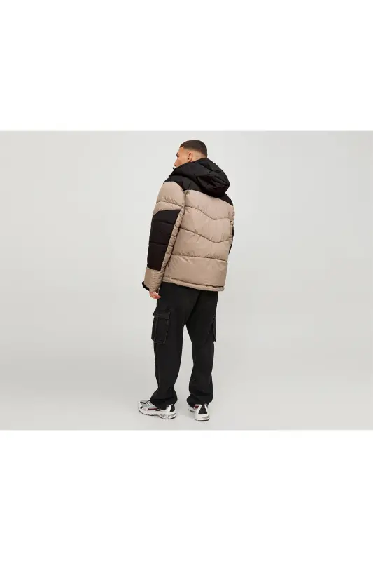 Jack Jones Jcootis Sn Erkek Günlük Mont (Suya Dayanıklı) 12239001-MOUNTAIN-TRAIL Krem - JJJ-1 - 4