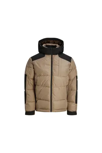 Jack Jones Jcootis Sn Men's Casual Coat (Water Resistant) 12239001-MOUNTAIN-TRAIL Cream - JJJ-1 