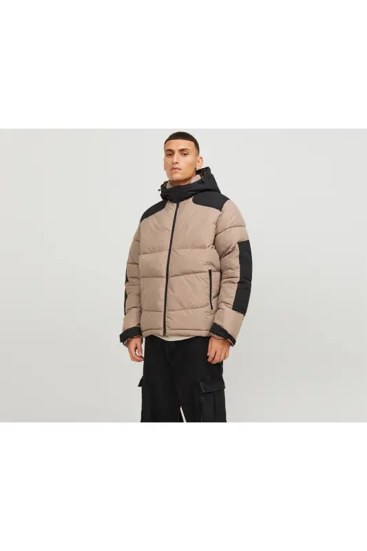 Jack Jones Jcootis Sn Men's Casual Jacket (Water Resistant) 12239001-MOUNTAIN-TRAIL Cream - 9001MT-Cream - 1