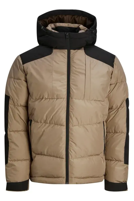 Jack Jones Jcootis Sn Men's Casual Jacket (Water Resistant) 12239001-MOUNTAIN-TRAIL Cream - 9001MT-Cream - 2